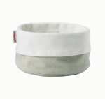 X2 paniers a pain tissu petit modele blanc/creme