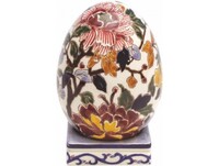 Oeuf sur socle PIVOINES