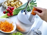 Bol a raper SliceSy blanc pour mixeur plongeant Bamix