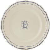 Assiette Canapes 16.5 cm E FILET BLEU MONOGRAMME