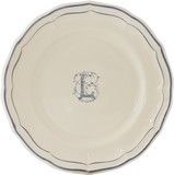 Assiette Canapes 16.5 cm L FILET BLEU MONOGRAMME