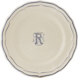 Assiette Canapes 16.5 cm R FILET BLEU MONOGRAMME