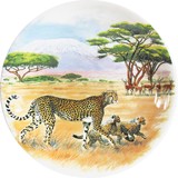 Assiette Dessert 22 cm Guepard Safari SAFARI
