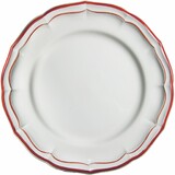 Coffret de 4 Assiettes Canapes FILET Rouge