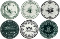 Coffret de 6 Assiettes Mignardises LES DEPAREILLEES