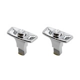 Bloc poignee Argent pour tables Platex montants argentes