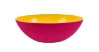 Bol a servir DUO 32 cm pamplemousse exterieur / jaune interieur Zak ! Designs