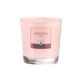 Bougie parfumee en verre de cristal rose epais Mini en boite de 4