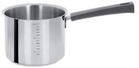 Casserole Haute Graduee 14 cm Poignee Grise Inox Mutine Fixe