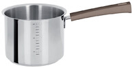 Casserole Haute Graduee 14 cm Poignee Taupe Inox Mutine Fixe