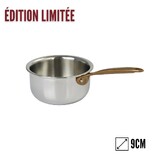 Casserole mini 9 cm castel pro 5 ply poignee fixe cuivree