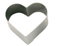 Cercle inox  coeur o  24cm ht 4cm