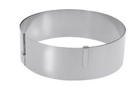 Cercle inox extensible de o18 a 36 ht 6.5