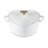 Cocotte coeur 20 cm blanc