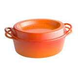 Cocotte en fonte emaillee DOUFEU ovale 32 cm Volcanique