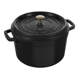 Cocotte haute 24 cm Noir mat