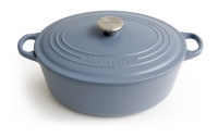 Cocotte ovale 27 cm 4.1 l bleu mineral