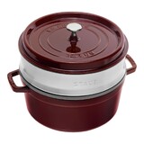 Cocotte ronde avec panier vapeur 26 cm Grenadine