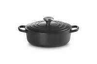 Cocotte ronde Basse 24 cm Noir Mat