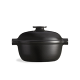 Cocotte ronde en ceramique 30,8x26,5 cm Gris Ardoise