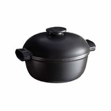 Cocotte ronde en ceramique 4L Noire Delight