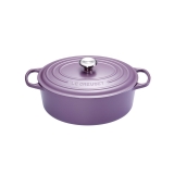 Cocotte Signature en fonte emaillee ovale 27 cm violet Ametist