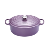 Cocotte Signature en fonte emaillee ovale 31 cm violet Ametist