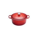 Cocotte Signature en fonte emaillee ronde 14 cm rouge Cerise