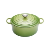 Cocotte Signature en fonte emaillee ronde 26 cm vert Palm
