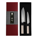 Coffret couteaux japonais Haiku Home Santoku + Office