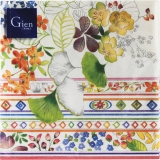 Paquets de 20 Serviettes en Papier Lunch 33x33 cm BAGATELLE