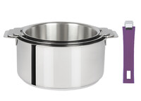 Coffret de 3 casseroles 16 a 20 cm avec 1 Poignee Cassis MUTINE AMOVIBLE