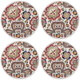 Coffret de 4 assiettes dessert chance folle