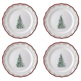 Coffret de 4 Assiettes Dessert FILET Noel