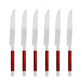 Coffret de 6 couteaux a steak CONTY ROUGE GRENADINE