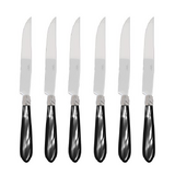 Coffret de 6 couteaux a steak DIANA NACRE NOIR