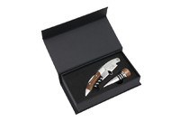Coffret Tire-Bouchon sommelier en bois et bouchon en bois GS 190