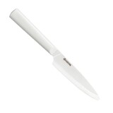 Couteau d'office 11 cm Chowa lame ceramique - manche blanc