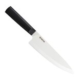 Couteau du chef, trancheur 18 cm lame ceramique - manche noir