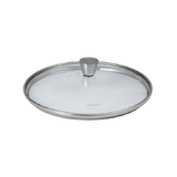Couvercle verre 24cm - bouton inox 1826