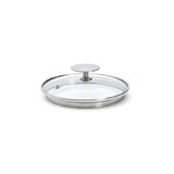 Couvercle en verre pontet inox a cerclage profond Alchimy o 14 cm