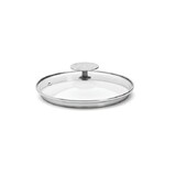 Couvercle en verre pontet inox a cerclage profond Alchimy o 16 cm