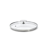 Couvercle en verre pontet inox a cerclage profond Alchimy o 20 cm