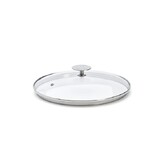 Couvercle en verre pontet inox a cerclage profond Alchimy o 24 cm