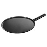 Crepiere en fonte noire mat avec manche en fonte o 30 cm