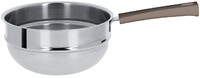 Bain-Marie 20 cm Poignee Taupe Inox Mutine Fixe