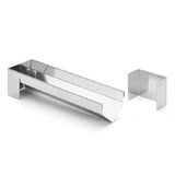 Gouttiere buche triangulaire demontable en inox de 30 x 8 cm