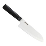 Grand Santoku 16 cm lame ceramique - manche noir