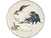 Assiette Plate 26.3 cm Grue Cendree GRANDS OISEAUX