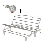 kit rack et thermometre pour plat a four de 40 cm